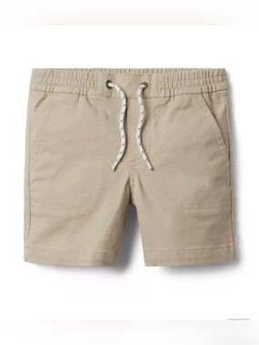 Janie and Jack Baby Boy Twill Pull On Khaki Shorts Size 12-18 Months